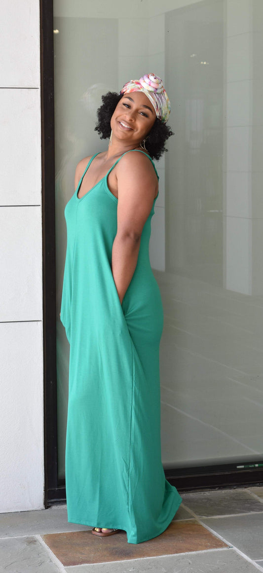 Weekend Vibes Kelly Green Maxi